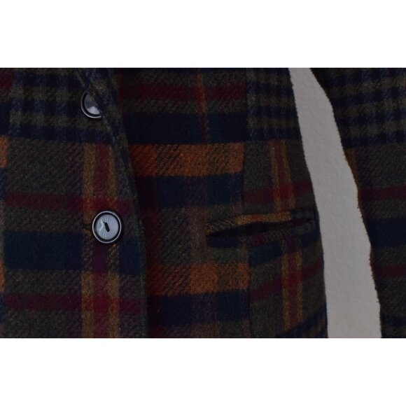 Vintage 90s‎ Wool Plaid Blazer by MICCI USA - Picture 7 of 10